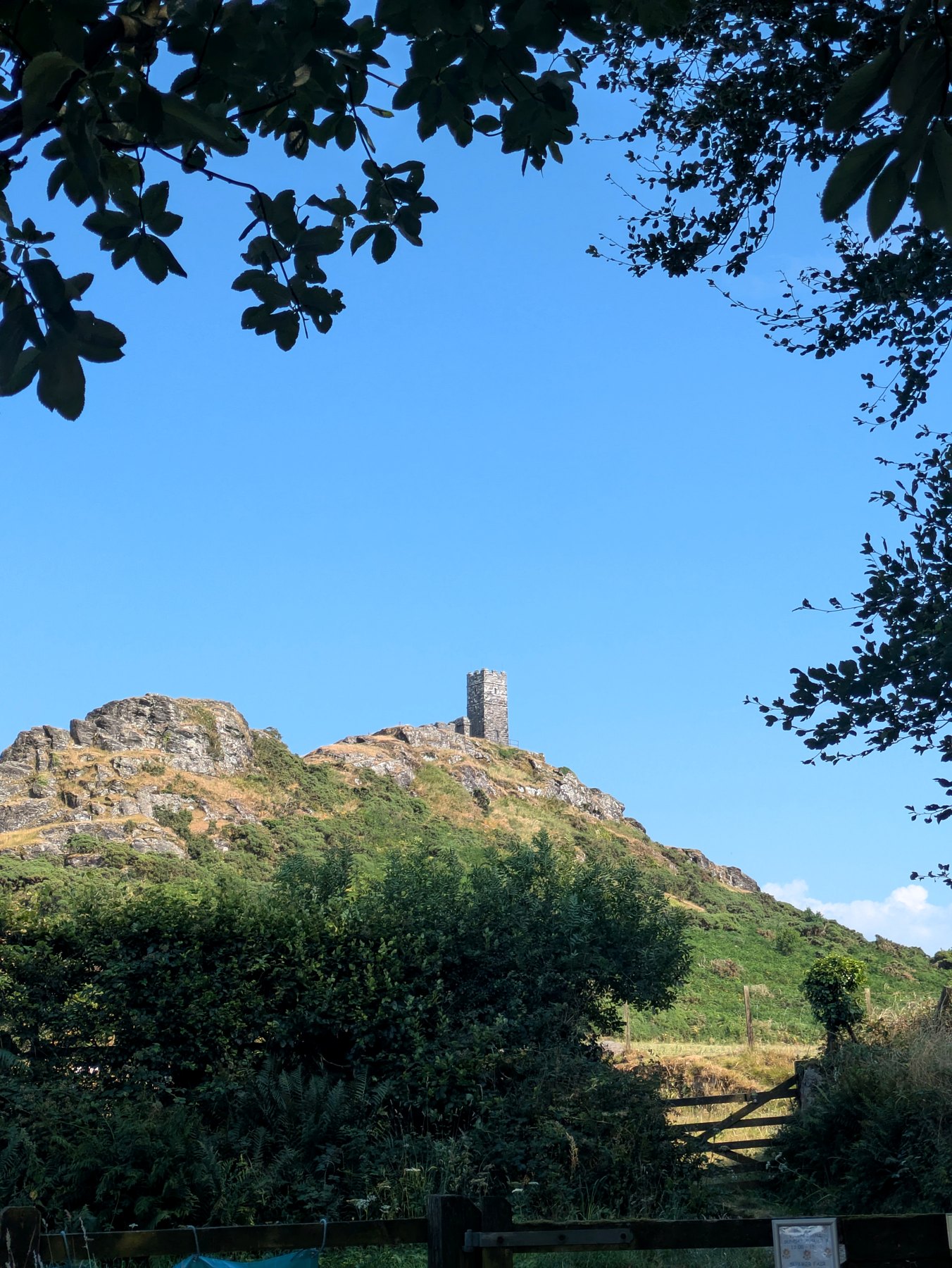 St Michael de Rupe, Brentor, visible on its rocky summit.