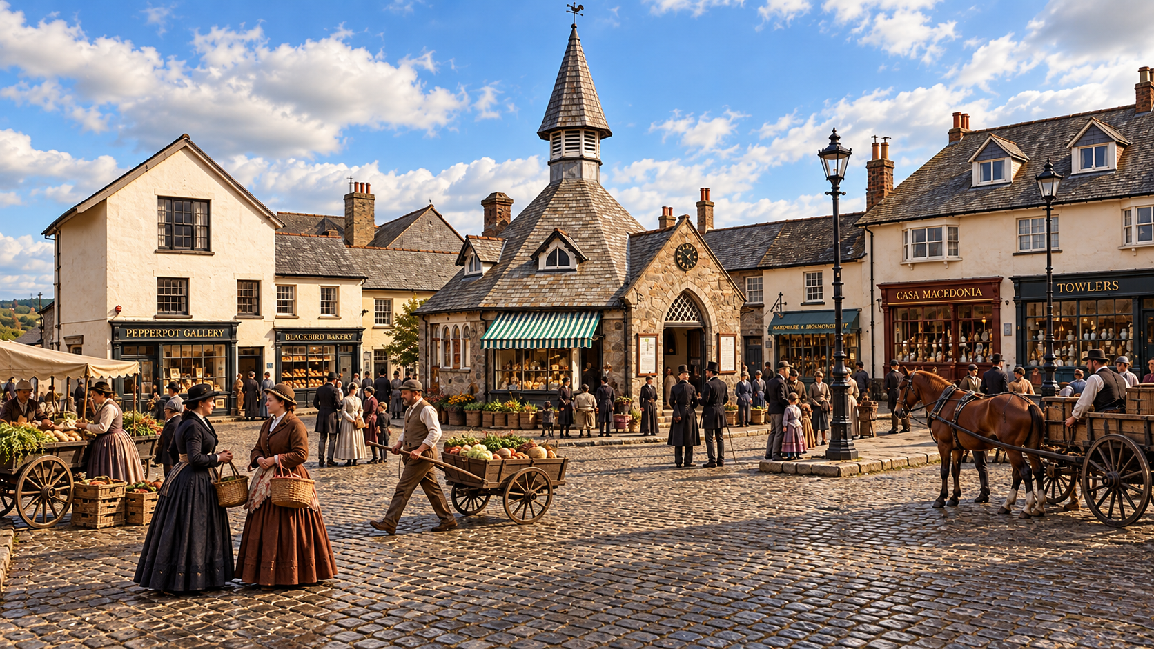 Reconstructed Victorian interpretation of The Square Chagford