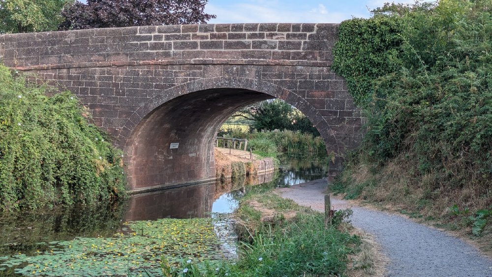 Stone bridge over the Grand Western Canal