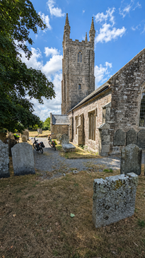 St Mary's Church and churchyard at Sydenham Damerel