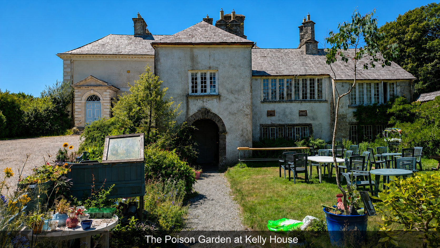 The garden at Kelly House.