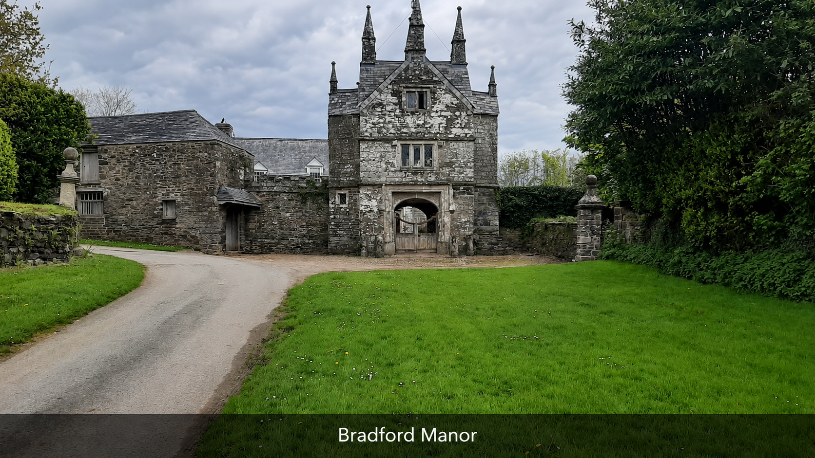 Bradford Manor and its distinctive entrance tower.